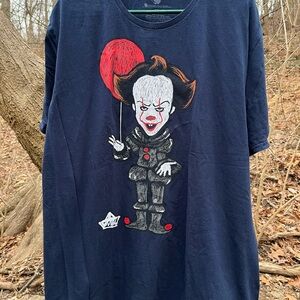 IT Movie Pennywise T-Shirt Men’s XXL Stephen King Book Horror Movie Clown